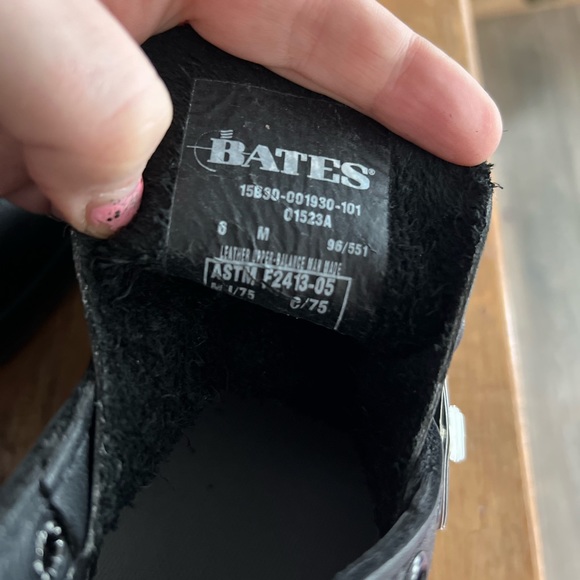 Bates Uniform Black Steel Toe Boots NWT Mens 6 - Picture 3 of 3